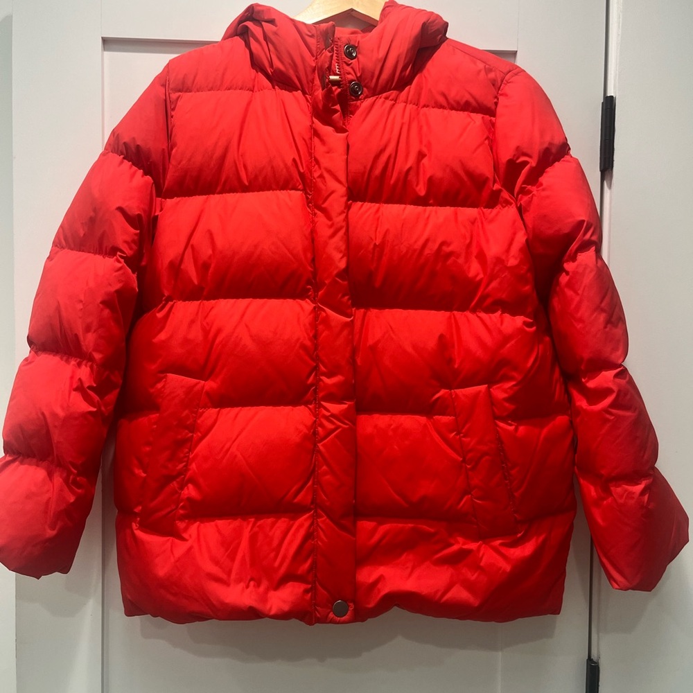 Eileen Fisher Women's Red Puffer Jacket